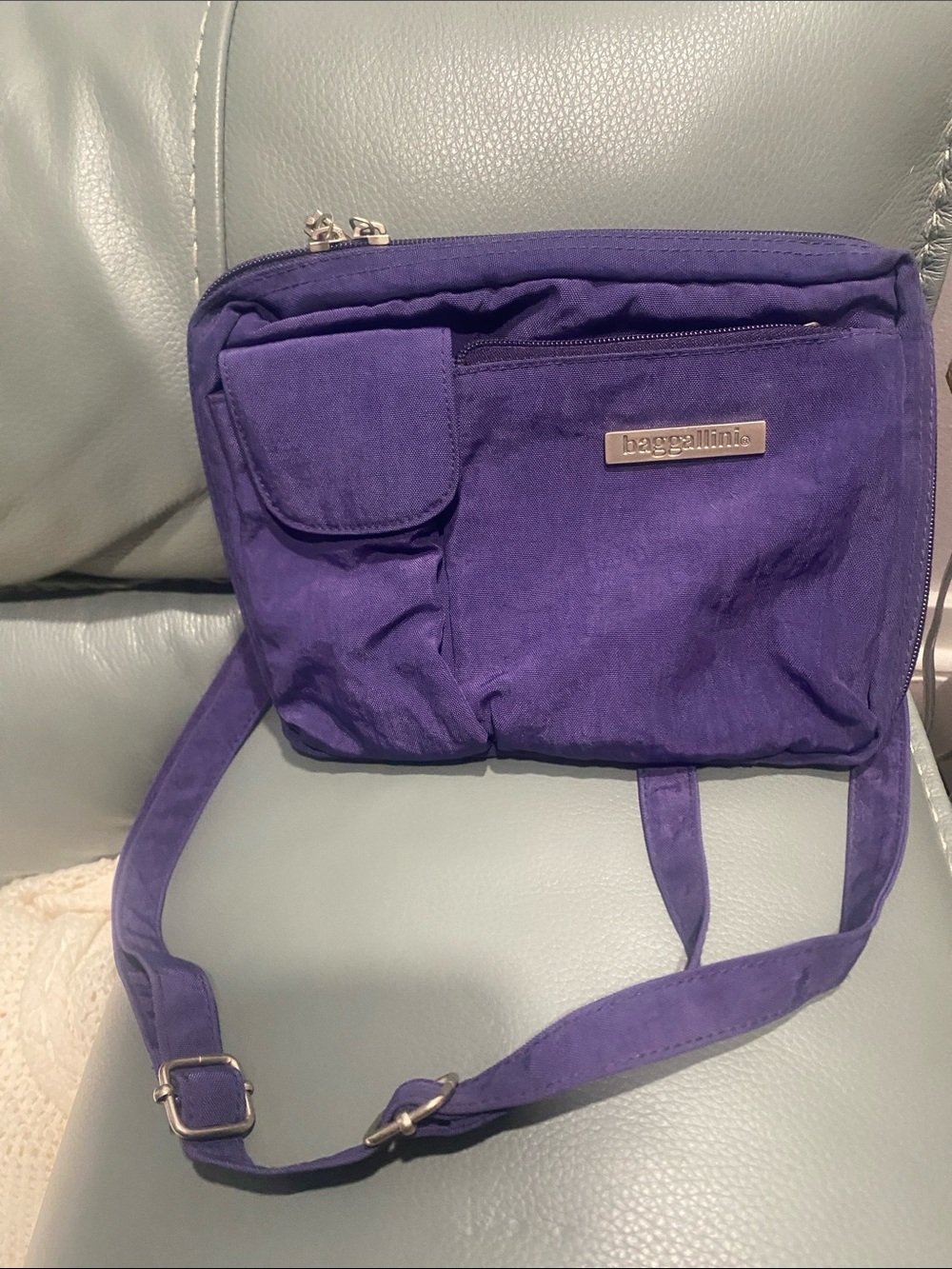 Baggallini Deep Purple Crossbody Organizer